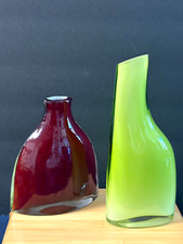 Glass vases red for sale  Novato