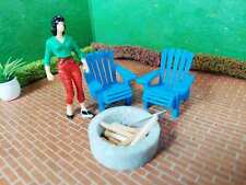 Cadeira Adirondack escala 1:24 (meia escala). escolha de um par de cadeiras ou 4 cadeiras, usado comprar usado  Enviando para Brazil