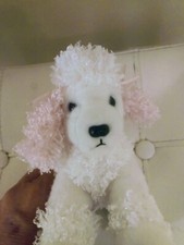 Brinquedo de pelúcia Aurora World rosa branco poodle cachorro pequeno bicho de pelúcia 6 polegadas comprar usado  Enviando para Brazil