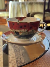 Goebel Porcelain Cup & Saucer – 300 ml – Cat & Poppy Design – Germany na sprzedaż Goebel Porcelain Cup & Saucer – 300 ml – Cat & Poppy Design – Germany na sprzedaż  PL