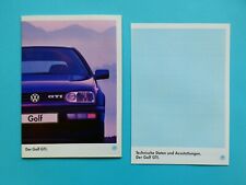 Prospekt / Katalog / Broschüre - VW Golf III - GTI und GTI 16V - 08/94 comprar usado  Enviando para Brazil