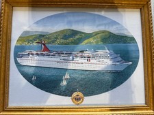 framed cruise ship print for sale  Vero Beach