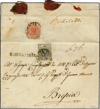 Lombar. Handpapier 2X 3X R-Ortsbrief BRESCIA RR! Attest Puschmann VÖB KR0172104 comprar usado  Enviando para Brazil