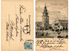 CPA AK POLAND KRAKOW Wieza Ratuszowa I Sukiennice (370242) na sprzedaż  Wysyłka do Poland