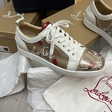 Autentyczne skórzane trampki Christian Louboutin Kraft PVC 10 44 11US  na sprzedaż  Wysyłka do Poland