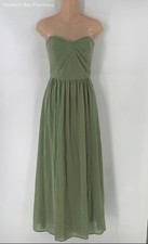 Vestido Maxi Feminino Social Damas de Honra Verde Sem Alças Decote Querida Tamanho 6 comprar usado  Enviando para Brazil