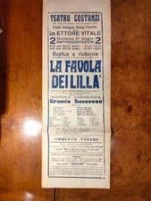 Locandina teatro costanzi usato  Roma