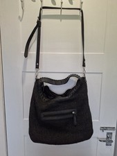 Black crochet slouchy for sale  STIRLING