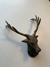 Veado Buck vintage com cabeça de chifres pendurado na parede ilhós bronze decoração para casa, usado comprar usado  Enviando para Brazil