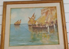 Quadro vintage marina usato  Gaeta