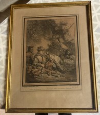 Cadre gravure couleur18 d'occasion  Senozan