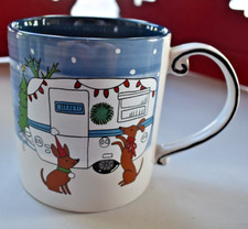 Caneca de café SPECTRUM DESIGNZ Dachshund, Natal, trailer de acampamento Jumbo 21 oz vintage comprar usado  Enviando para Brazil