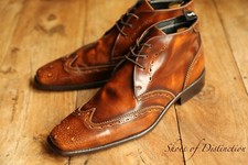 Botas Jeffery West couro marrom bronzeado chukka Reino Unido 8,5 EUA 9,5 UE 42,5 fabricadas na Itália, usado comprar usado  Enviando para Brazil