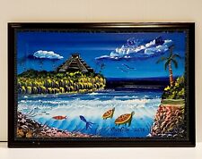 Hand painted beach for sale  Warsaw