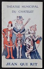 Programme theatre municipal d'occasion  Nantes-