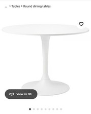 Ikea docksta white for sale  LONDON