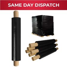 Usado, Pallet Wrap Extended Core Black Shrink Stretch Cling Film Roll 400mmx200m/250m  comprar usado  Enviando para Brazil