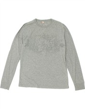 Usado, Blusa feminina DIESEL gráfica manga longa Reino Unido 16 grande cinza algodão FW06 comprar usado  Enviando para Brazil
