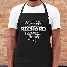Avental com nome personalizado presente personalizado para chef engraçado ninguém é perfeito babador de cozinha comprar usado  Enviando para Brazil