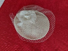 Ivory wedding hat for sale  ASHBY-DE-LA-ZOUCH