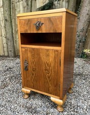 Walnut bedside cabinet for sale  THIRSK