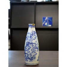 Vaso de flores japonês Kintsugi latão dourado laca real acabamento Urushi garrafa de saquê comprar usado  Enviando para Brazil