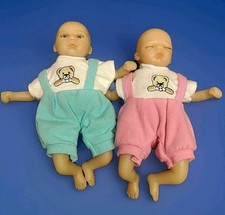 Bonecas renascidas realistas 7" bebê gêmeos vinil silicone menino e menina comprar usado  Enviando para Brazil