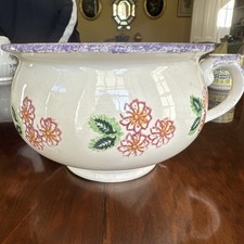 Antique spongeware chamber for sale  SALISBURY