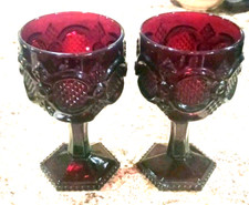 ruby red water goblets for sale  Virginia Beach