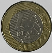 Moeda Brasil 1 Real 1998 Bi-Metálica:Cobre-Níquel/Bronze - KM# 652 - EB1467 comprar usado  Brasil 