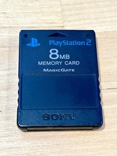 Cartão de memória preto Sony Playstation 2 PS2 original OEM MagicGate 8MB testado limpo, usado comprar usado  Enviando para Brazil