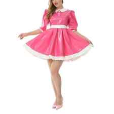 Usado, Vestido curto moda vinil doce PVC couro colarinho Peter Pan roupas plus size comprar usado  Enviando para Brazil