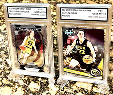 Lote CAITLIN CLARK 2024 PRIZM #23 & BOWMAN CHROME #34 classificação GEM-MT 10 novato comprar usado  Enviando para Brazil