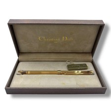 Bolígrafo Christian Dior Dorado Hecho en Suiza con Caja Elegante Estilo Vintage segunda mano  Embacar hacia Mexico