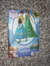 Usado, Fantasia Padrão de Costura Simplicidade Frozen Elsa Anna Vestido, Feminino, Tamanho 14-22 Sem Cortes comprar usado  Enviando para Brazil