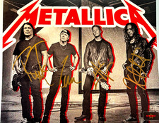 Metallica signed 8x10 for sale  Brooklyn