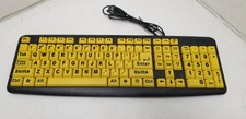 Usado, EZ See USB Keyboard For visually Impaired Bright Large Print Keys EL5 comprar usado Usado, EZ See USB Keyboard For visually Impaired Bright Large Print Keys EL5 comprar usado  Enviando para Brazil