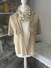 Beige silk shirt for sale  CLACTON-ON-SEA