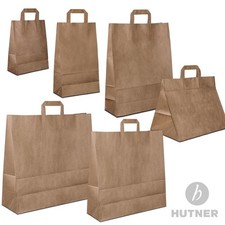 Papiertüten braun flachhenkel gebraucht kaufen  Lauben