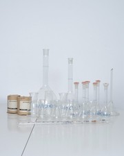 Laborglas chemieset blau gebraucht kaufen  Aachen