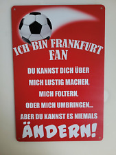 Blechschild eintracht frankfur gebraucht kaufen  Kaiserslautern
