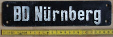 Lok schild beheimatungsschild gebraucht kaufen  Nürnberg
