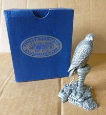 Pewter hawk boxed for sale  PICKERING