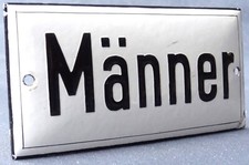 Hinweisschild emailschild män gebraucht kaufen  Oranienburg
