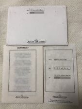 Certificat per orologio usato  Vajont