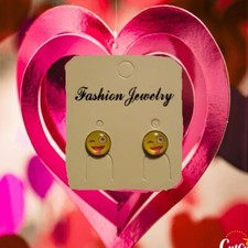 Orecchini faccine smile usato  San Mauro Torinese