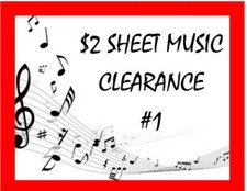 Clearance sheet music for sale  East Aurora