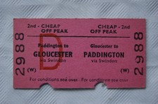 Bilhete British Railways Board 2º barato fora do pico Paddington para Gloucester comprar usado  Enviando para Brazil