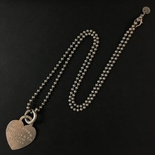 TIFFANY&CO. Colar longo pingente prata 925 Please Return to Heart/2BC3227, usado comprar usado  Enviando para Brazil