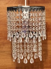 Candelabro Ikea acrílico 2 camadas pingente de cristal /Swag ~ com cabo Ikea, usado comprar usado  Enviando para Brazil